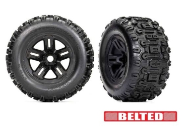 TRX9573 Reifen/F. TRX Sledge 3.8/17mm Belted 2 Stück